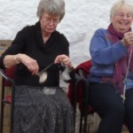 Winding up the spun yarn 